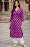 Tew Alisa Pure Cotton Jaipuri Printed Kurti Wholesalers In Delhi
